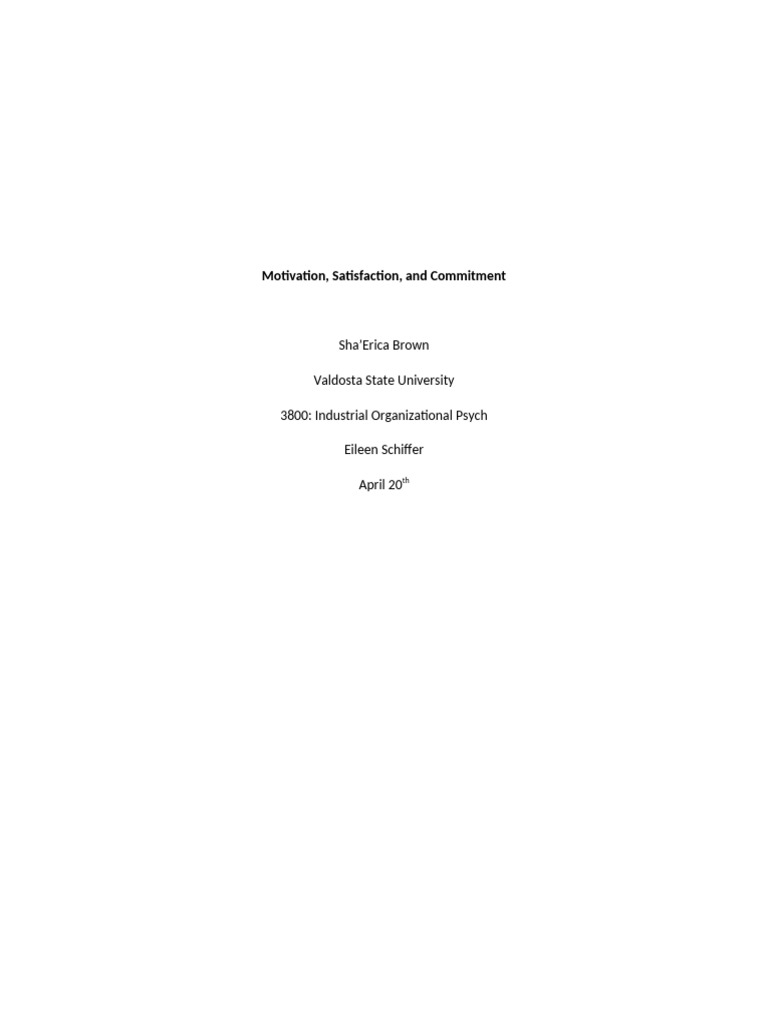 Workplace Motivation Theories Explained | PDF | Motivational | Motivation