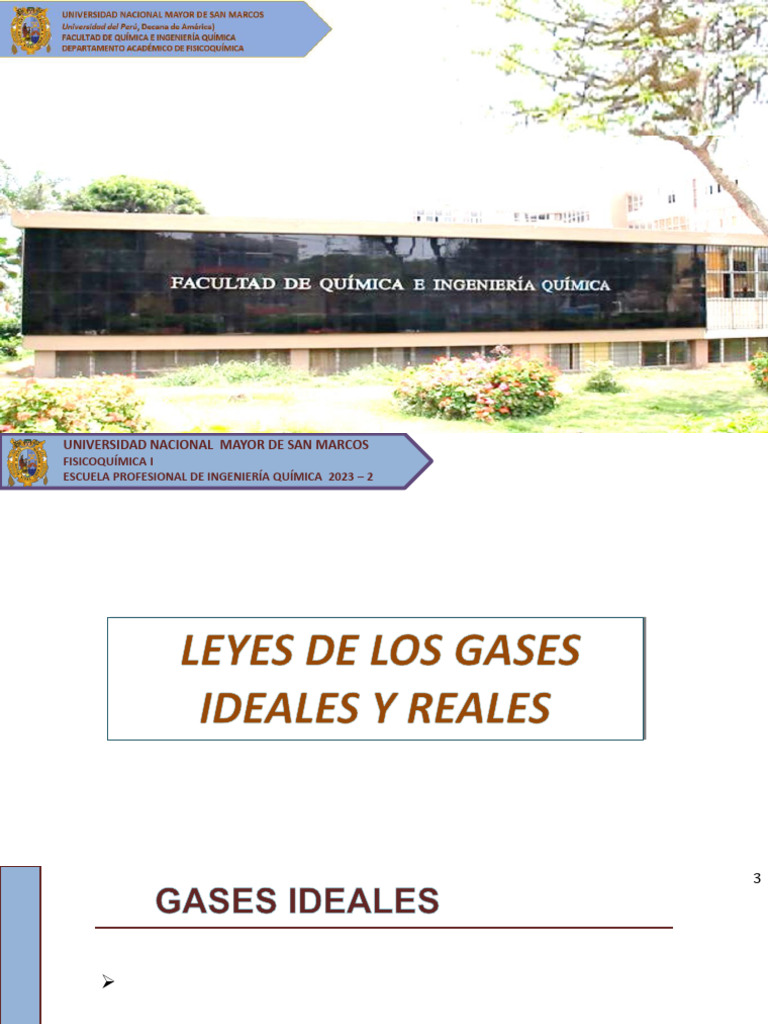 Leyes de Gases Ideales y Reales en Fisicoquímica | PDF | Gases ...