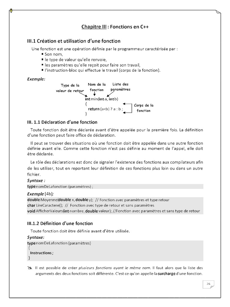 Les Fonctions | PDF