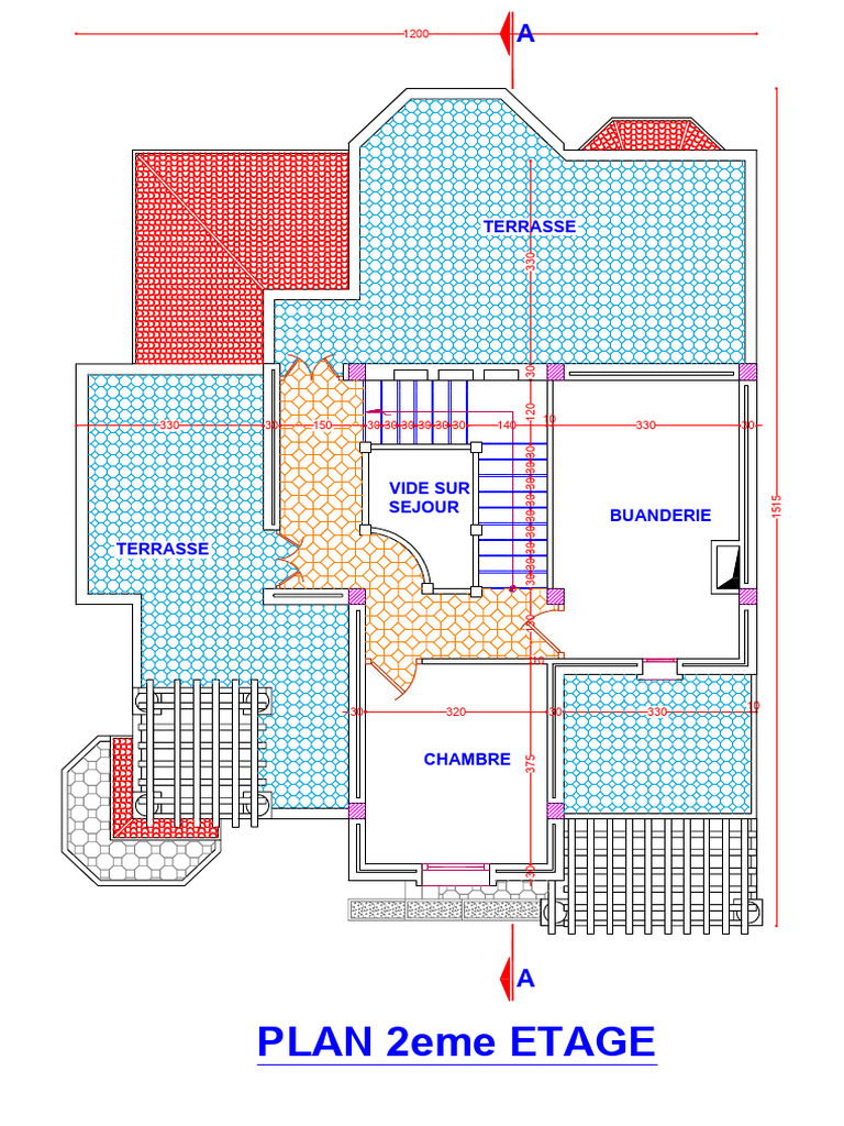 Plan du 2ème étage avec vide sur séjour | PDF