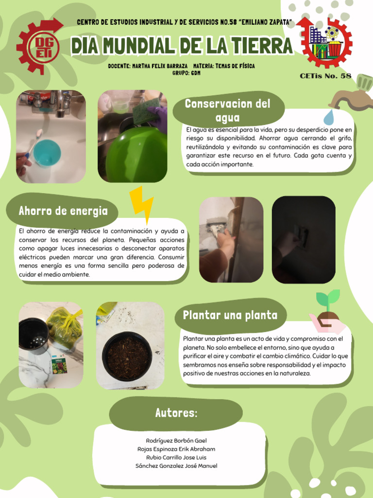 Ahorro de agua y energía para el planeta | PDF