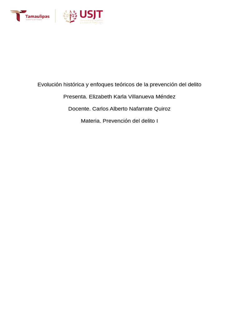 Evolución de la Prevención del Delito | PDF | Criminología | Prevención ...
