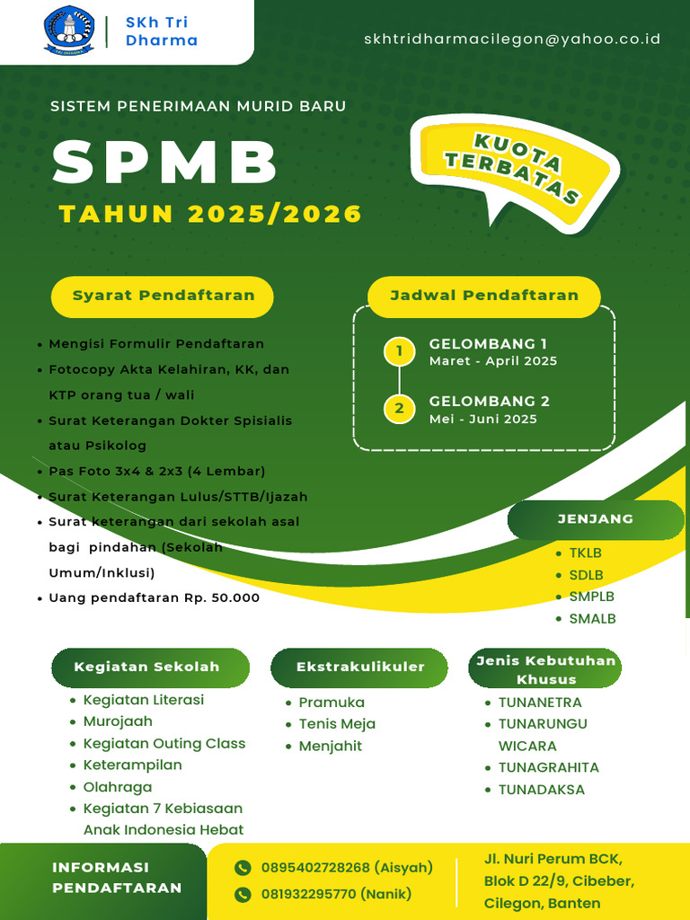 Poster Pendaftaran Siswa Baru 2025/2026 | PDF