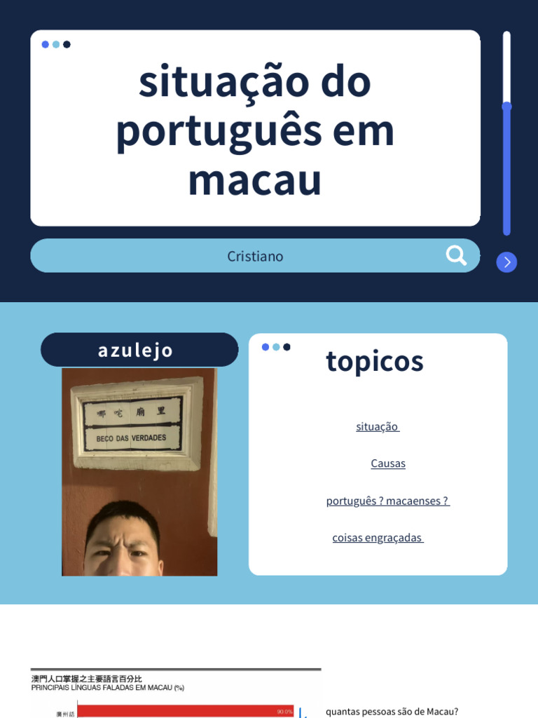 Situação do Português em Macau: Causas e Desafios | PDF
