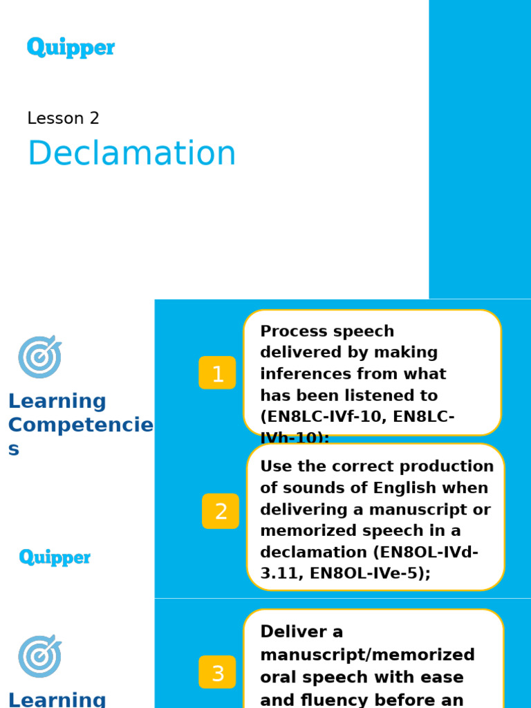 Mastering Declamation Skills and Techniques | PDF | Nonverbal ...