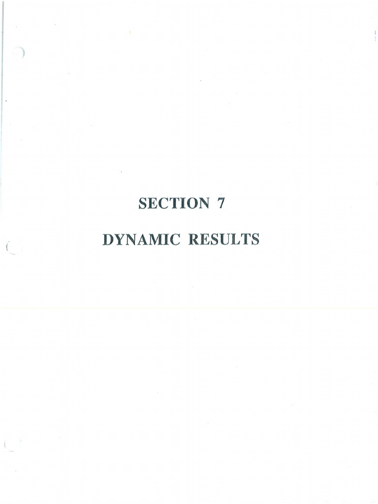 Section 7 Dynamic Results | PDF