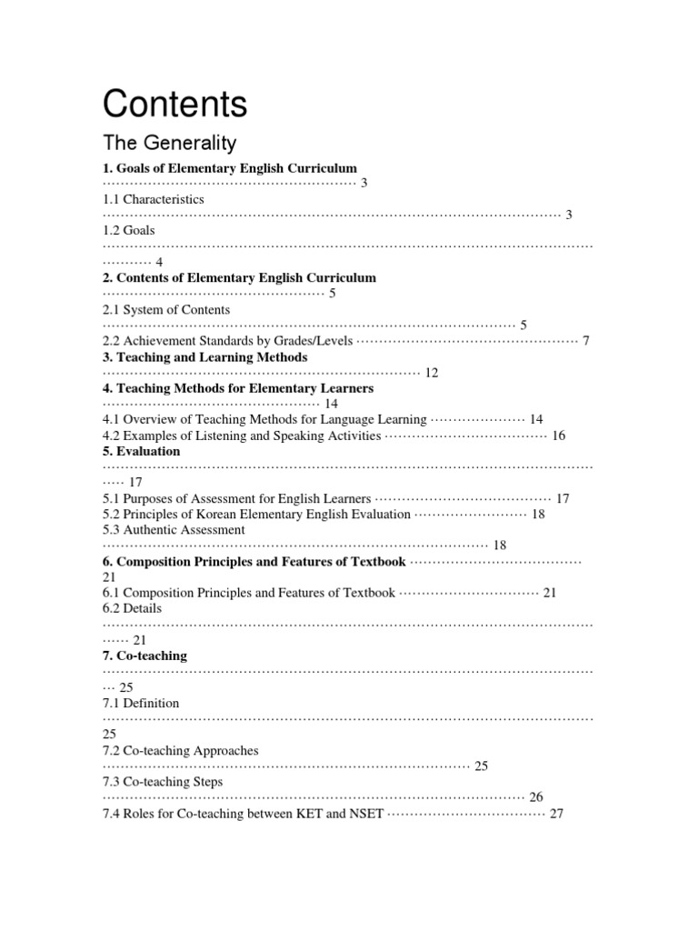 Contents | PDF | Educational Assessment | Teaching Method