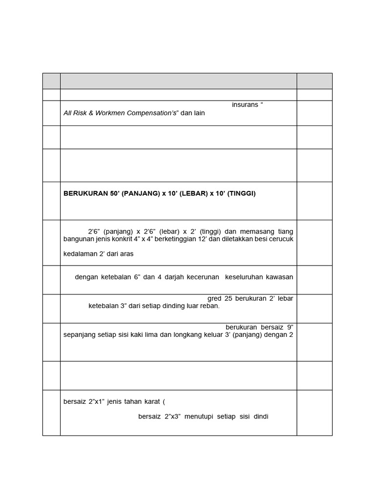 Spesifikasi - SPESIFIKASI KERJA REBAN DBD 2023 | PDF
