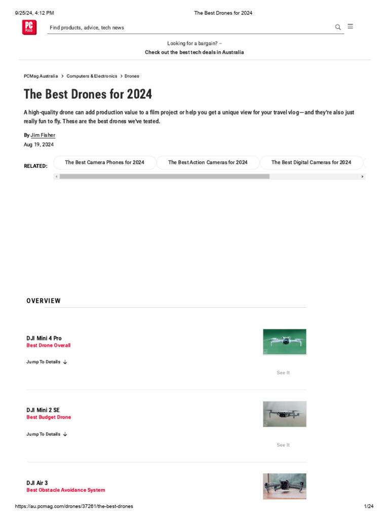 Best Drones of 2024 Reviewed | PDF | Unmanned Aerial Vehicle | Digital ...
