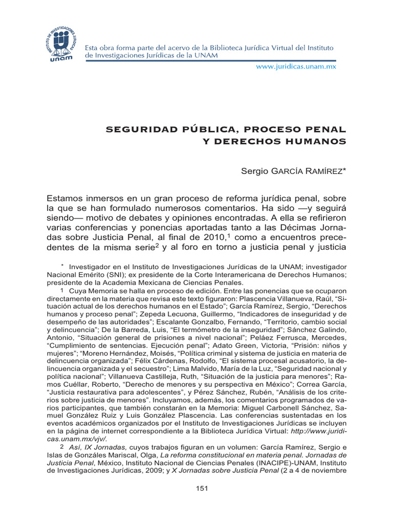 Reforma Penal y Derechos Humanos en México | PDF | México | Derechos ...