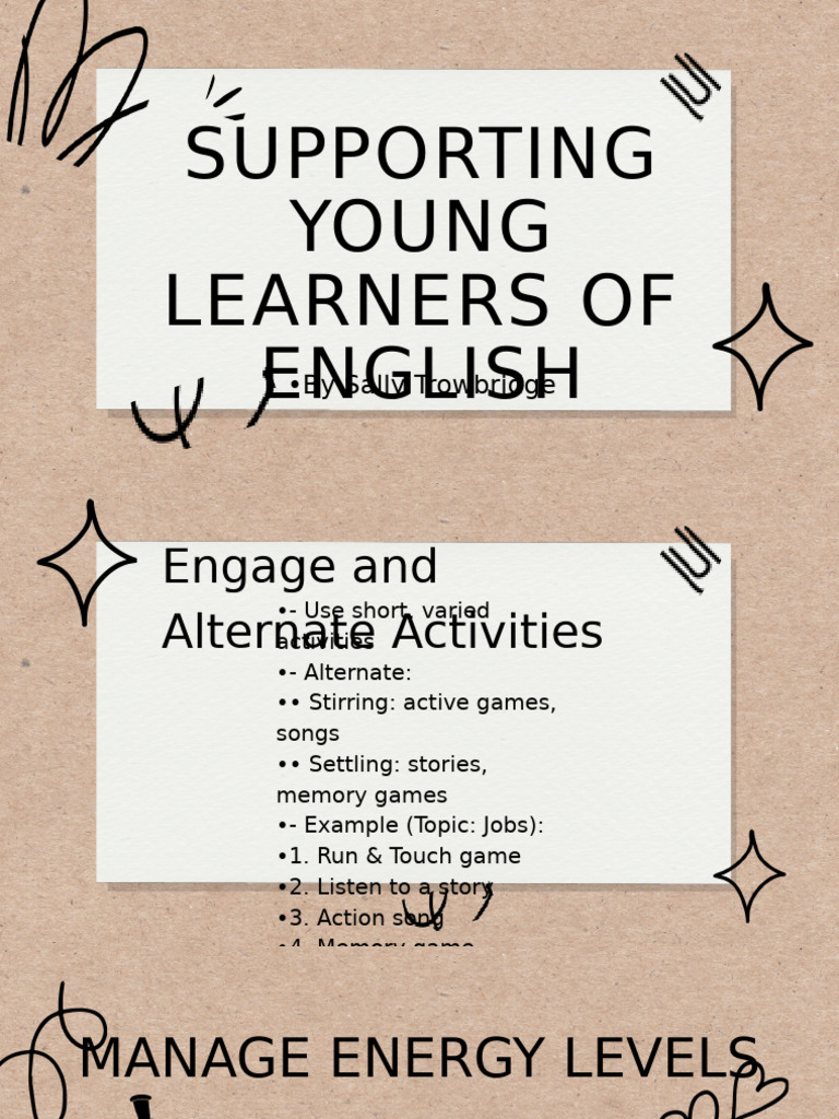 Engaging Activities for Young English Learners | PDF