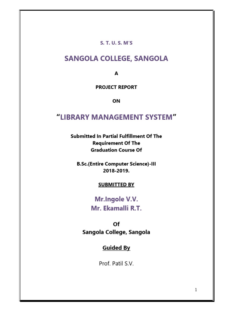 Library Management System Documentation | PDF | Computer File | User ...