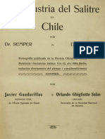 La Industria Del Salitre en Chile. 1908