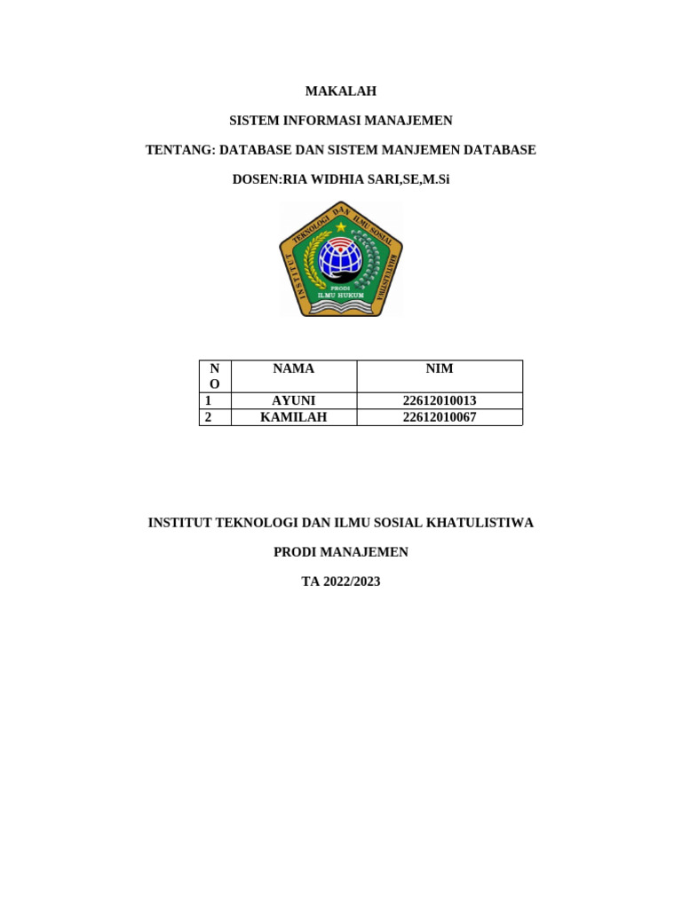 Makalah Sistem Informasi Manajemen 2 | PDF