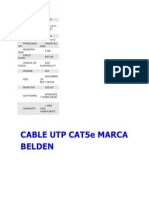 Cable Utp Cat5E Marca Belden
