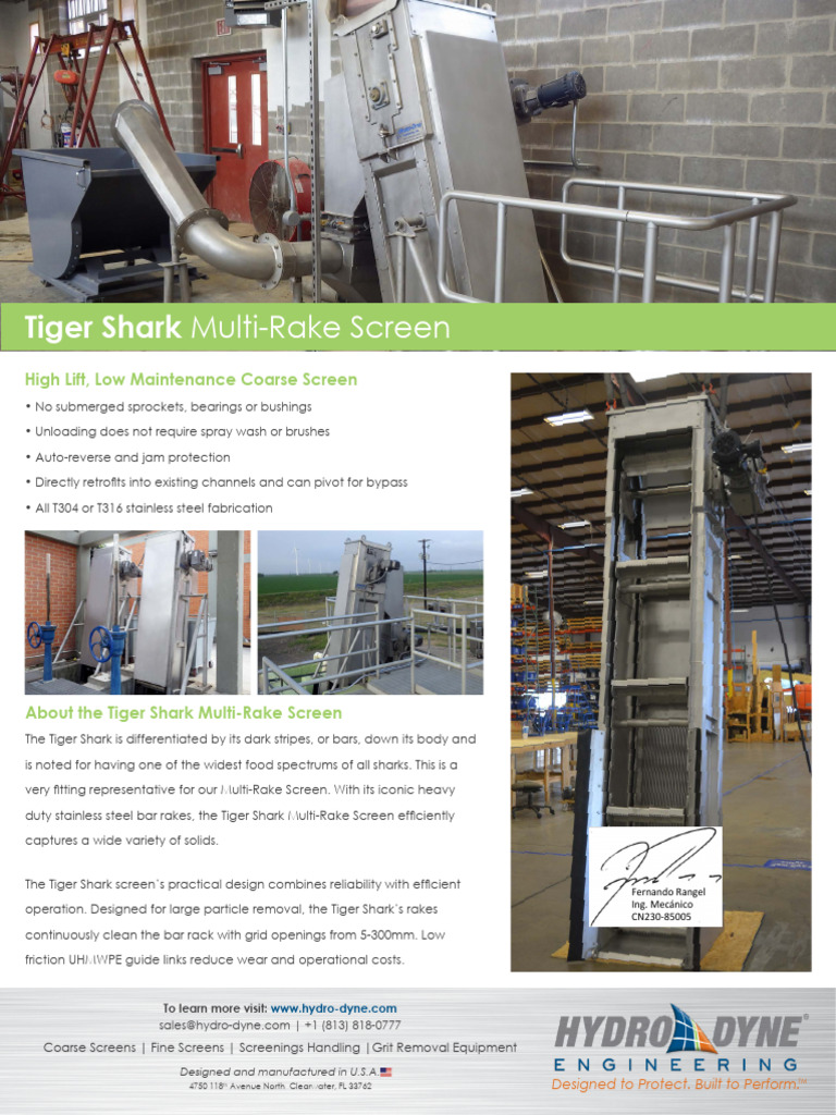 Tiger Shark Multi-Rake Screen Overview | PDF | Manufactured Goods ...