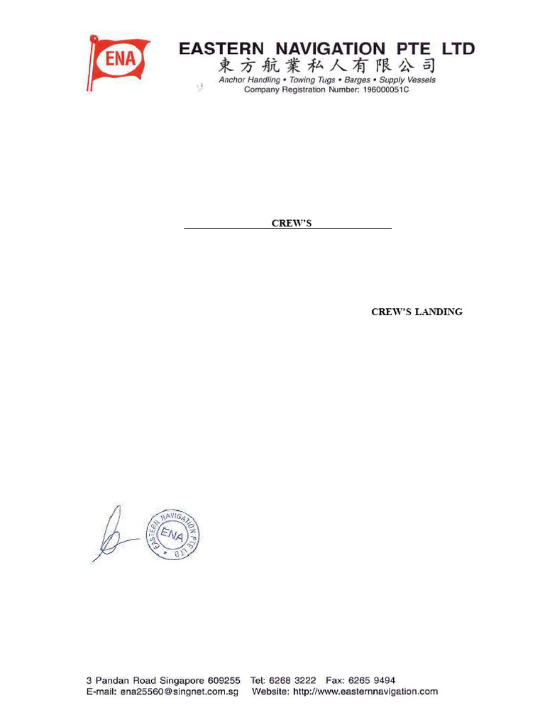 Extension Request for ENA Commander Crew | PDF