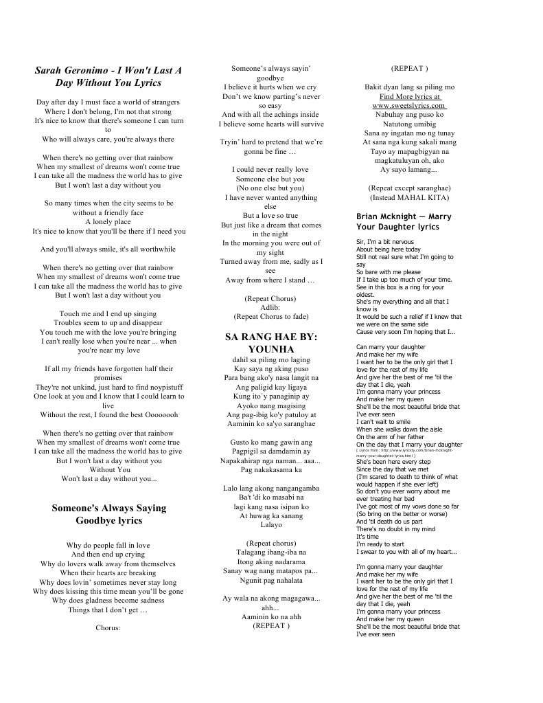 sarah-geronimo-i-won-t-last-a-day-without-you-lyrics-pdf-leisure