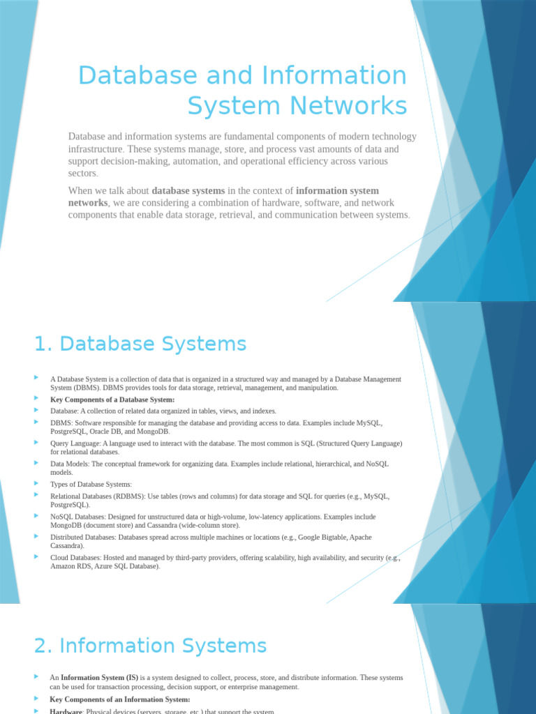Database and Information System Overview | PDF | Databases | Relational ...