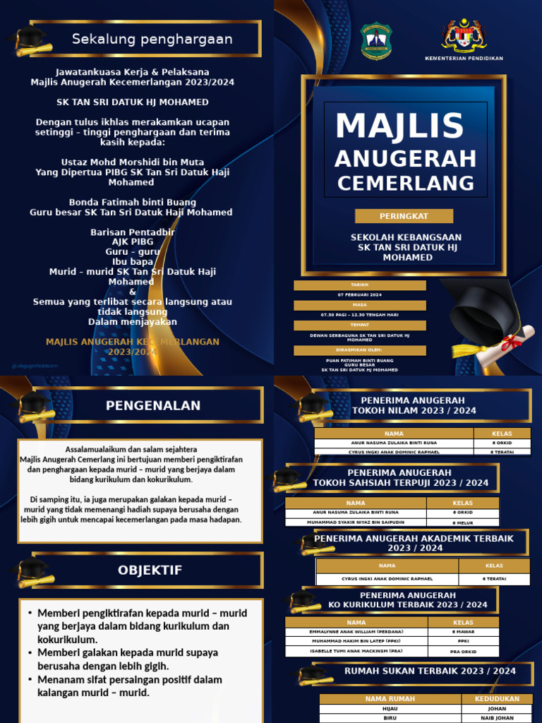 Buku Program Hari Anugerah 2023 | PDF
