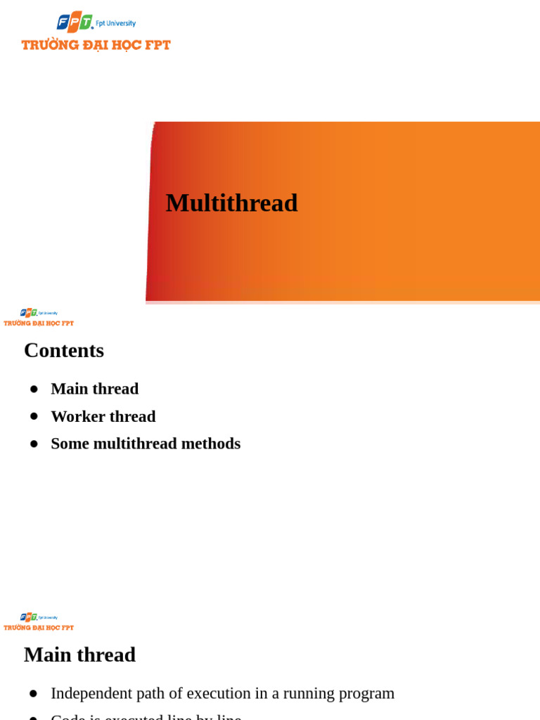 16.Multithread | PDF | Thread (Computing) | Mobile App