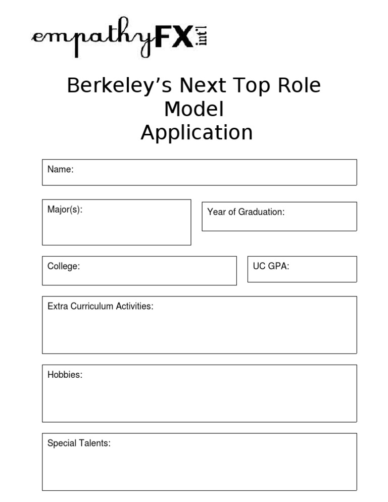 Charity Pageant Application | PDF