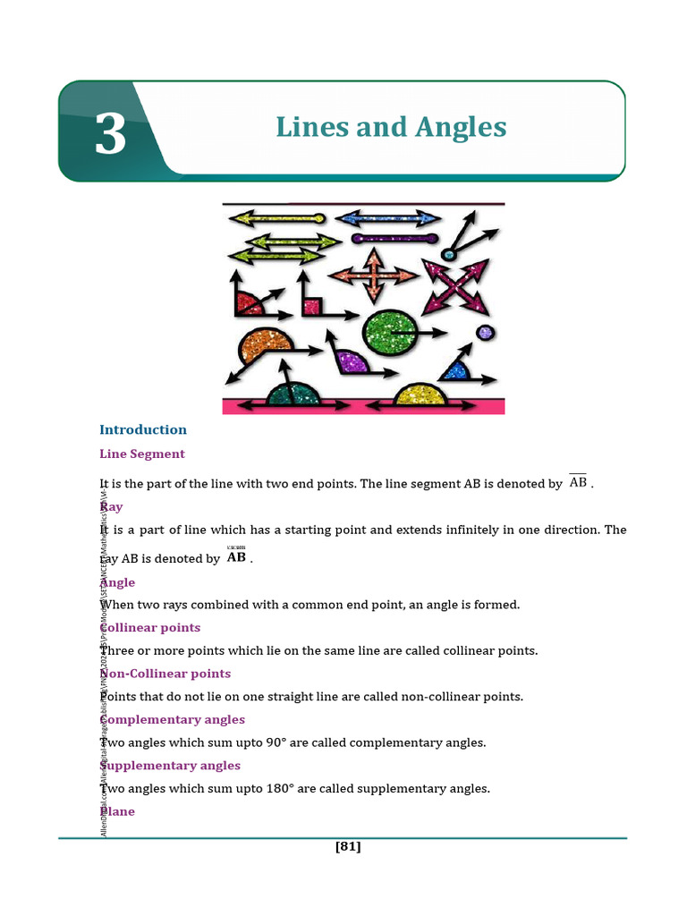 Geometry Basics: Lines, Angles, and Axioms | PDF | Line (Geometry ...