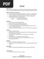 Download Tort Law Notes - 126 Pages by susan_bai_2 SN85003942 doc pdf