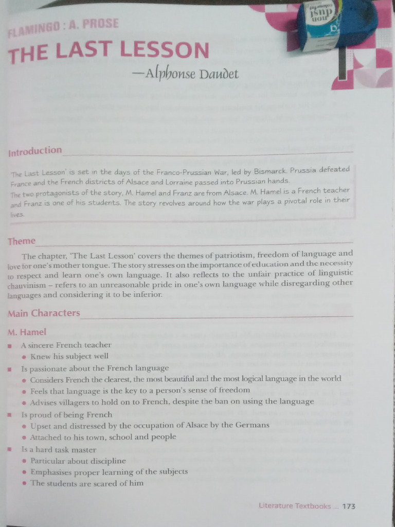 The Last Lesson and Lost Spring Analysis | PDF | Human Communication ...