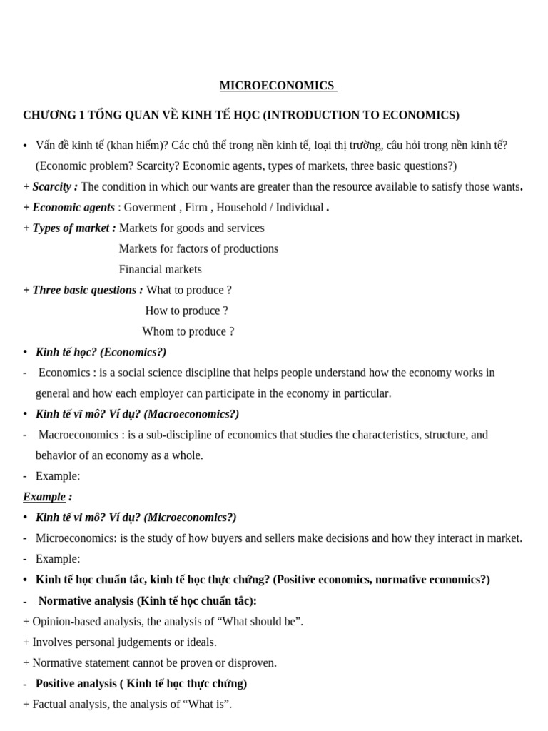 Introduction to Microeconomics Concepts | PDF | Demand | Economics