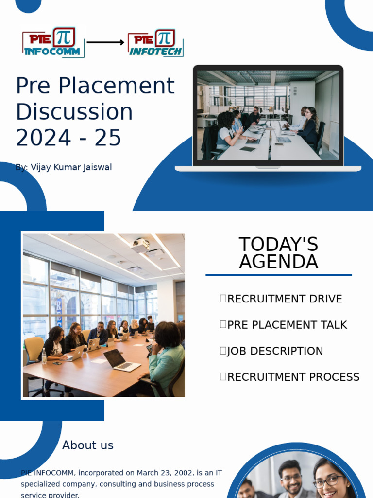Pie Infocomm Pre-Placement Overview 2024 | PDF | Recruitment | Business