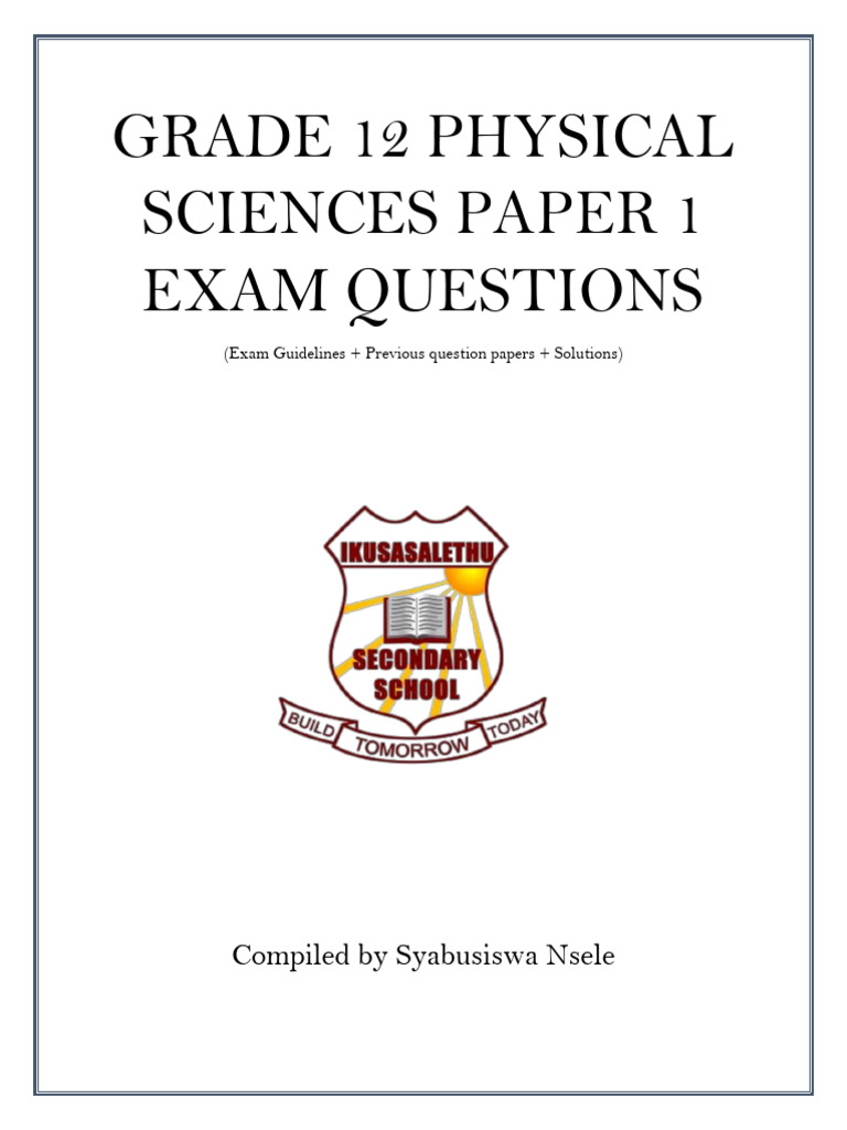 Grade 12 Physics by Syabusiswa Nsele | PDF | Intermolecular Force | Force
