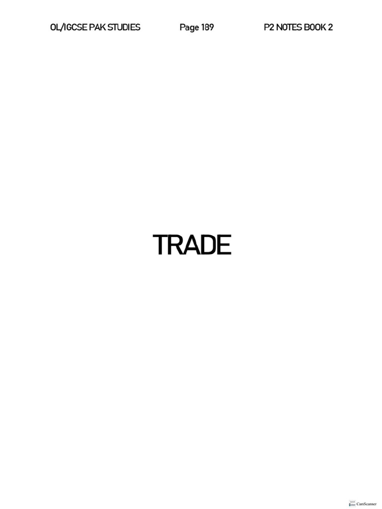 Trade Notes 2024-25 | PDF