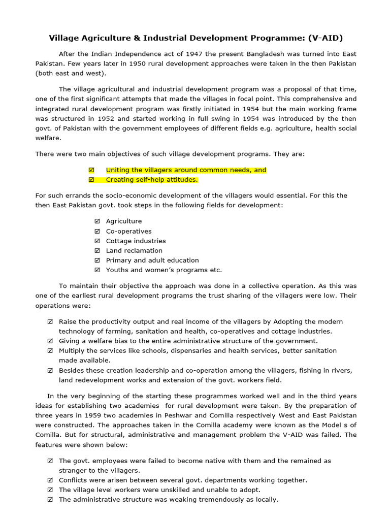 Programme For Rural Development | PDF | Sanitation | Latrine