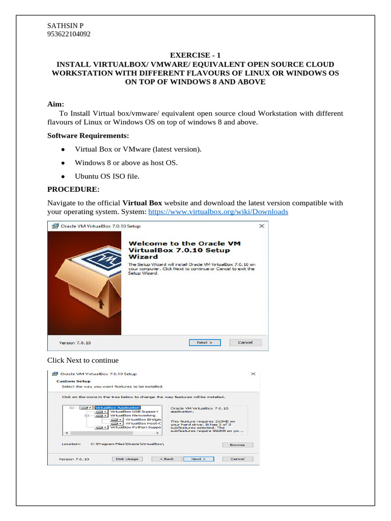VM Installation Guide for Windows 8+ | PDF