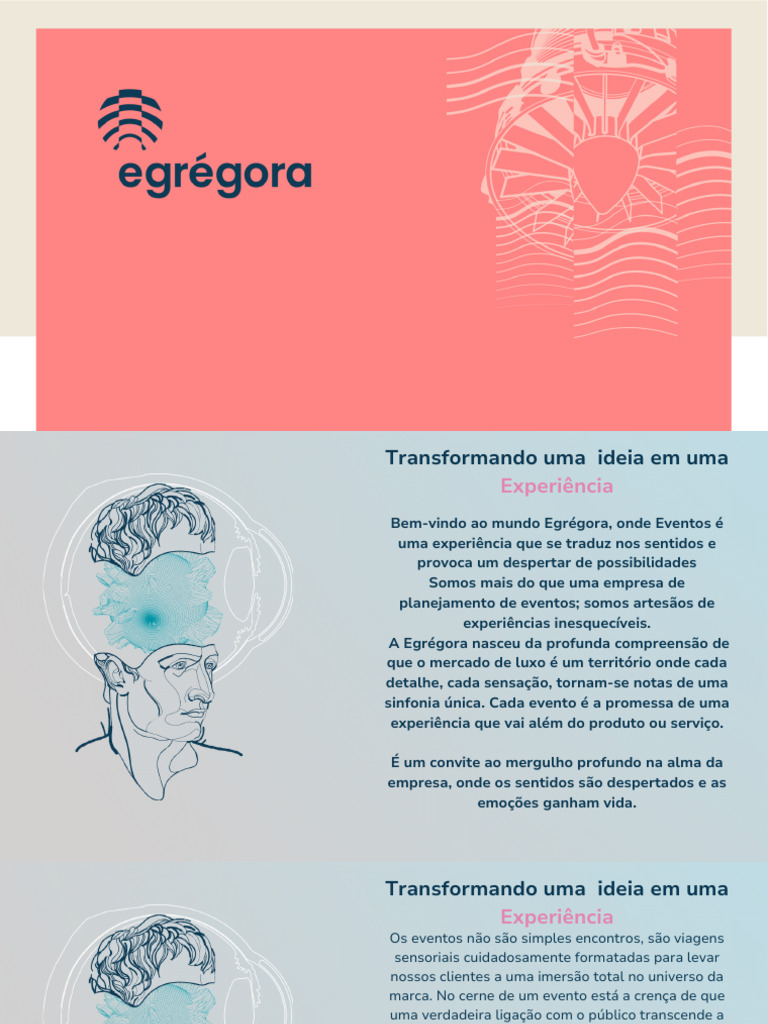Egrégora: Eventos Luxuosos e Exclusivos | PDF | Planejamento