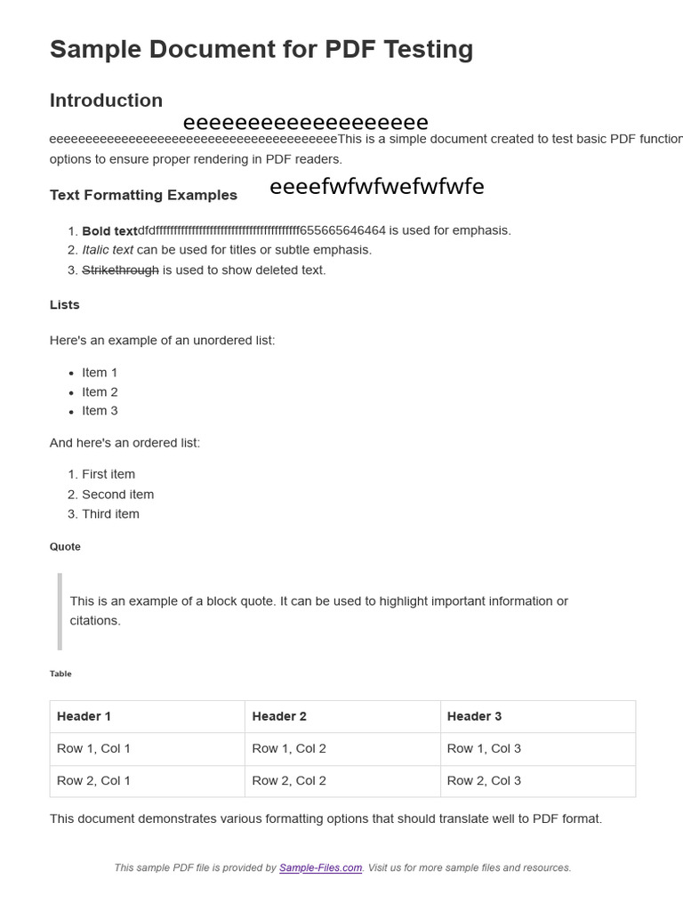 PDF Formatting Options Guide | PDF