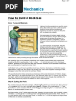 How To Build A Bookcase: Intro: Tools and Materials