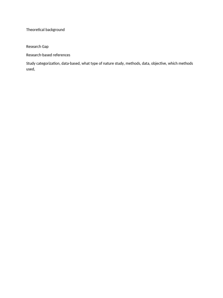 Understanding Theoretical Background in Research | PDF