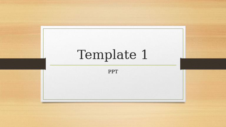 PowerPoint Template 1 Overview | PDF