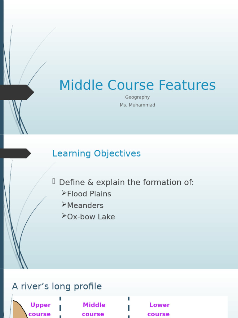 Features of a River's Middle Course | PDF