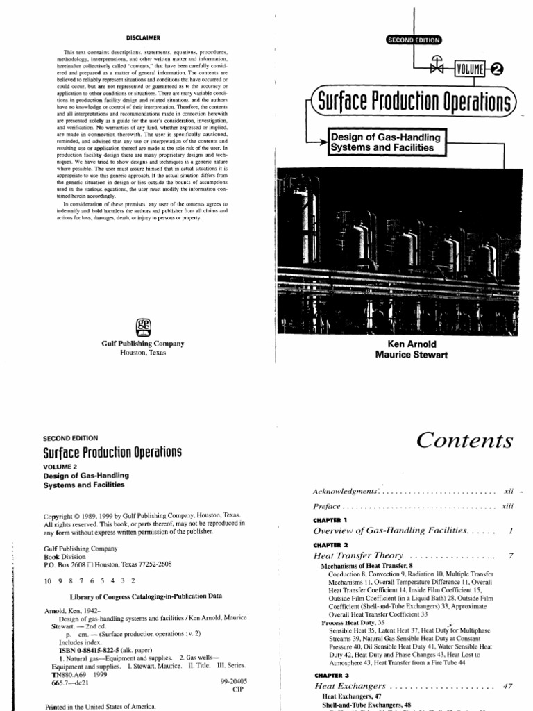 Surface Production Operations (Vol. - II) | PDF