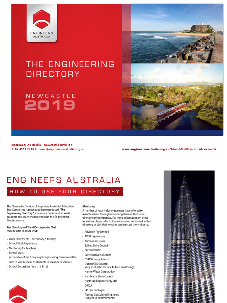 Engineering Directory for Newcastle Schools | PDF | Engineering