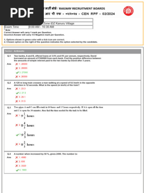 Arithmetic and Reasoning Exam Questions | PDF