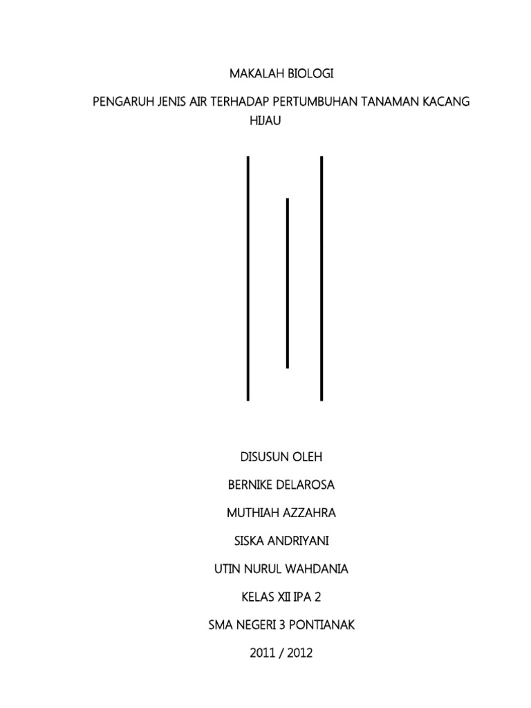 Makalah Biologi Pertumbuhan Kacang Hijau