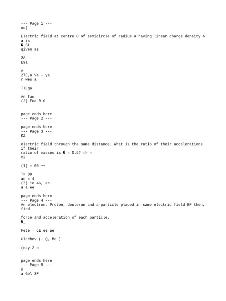 Electric Field Calculations and Concepts | PDF | Electron | Physics