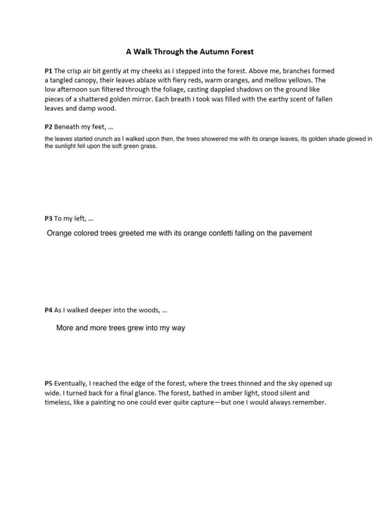 Descriptive Writing - Complete The Task 2 P | PDF