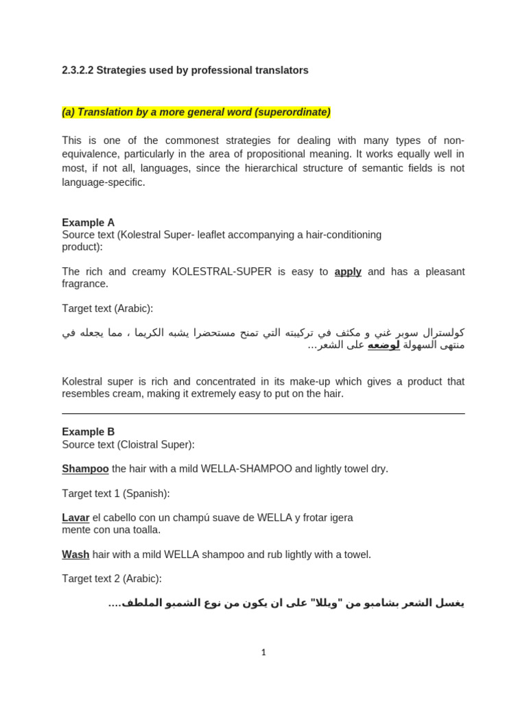 Translation Strategies Overview | PDF | Translations | German Language
