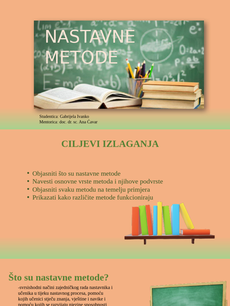 Nastavne Metode | PDF