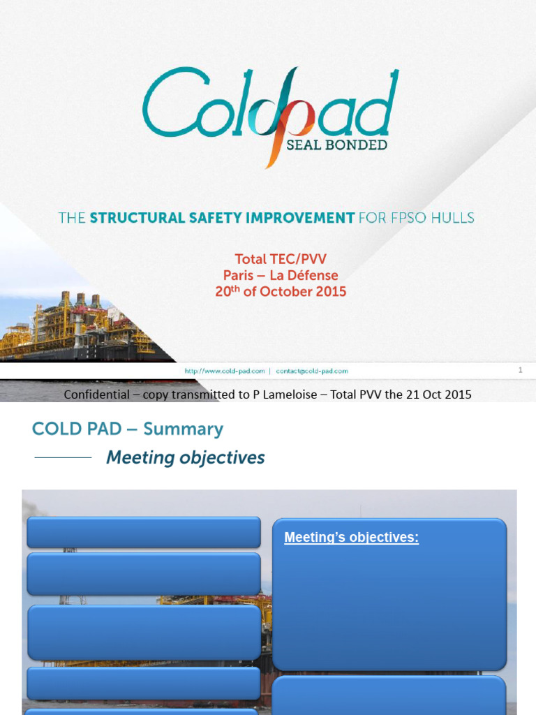 Cold Pad Technology for FPSO Hull Repair | PDF | Differential Scanning ...